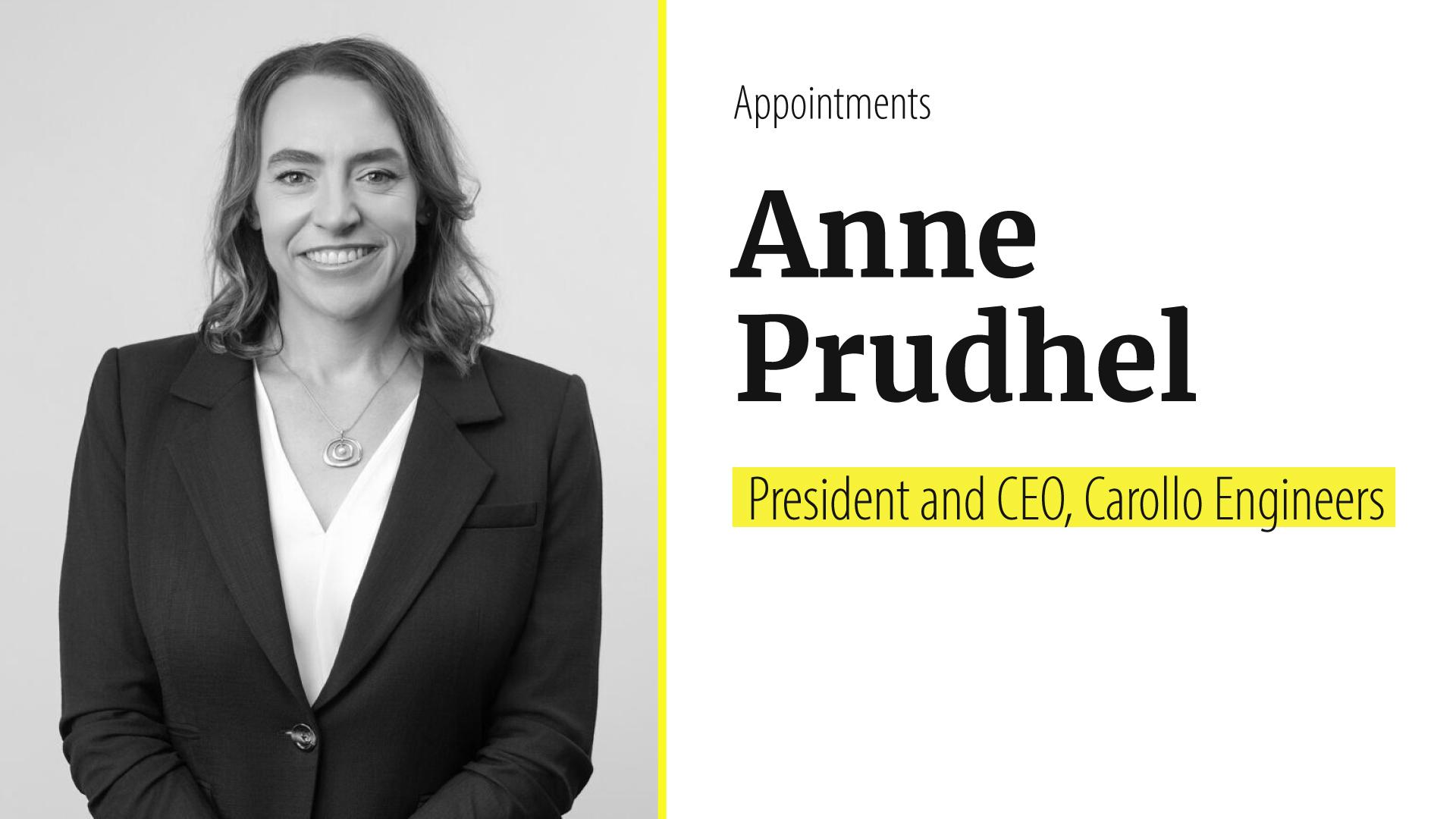 Carollo Engineers names Anne Prudhel as next president and CEO